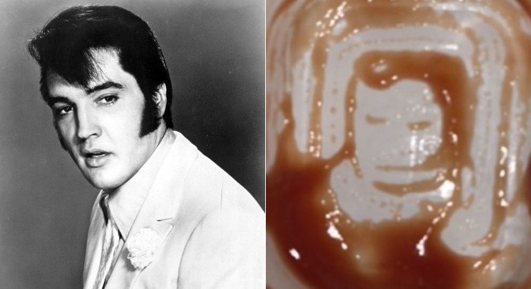 revistapazes.com - Cliente vê rosto de Elvis Presley em pote com ketchup e viraliza nas redes