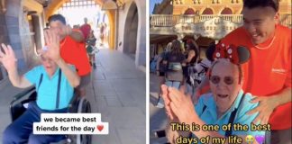 Jovem convida idoso de 100 anos para ir à Disneylândia com ele: ‘Passeio dos sonhos’