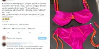 Mulher compra biquíni pela internet e marido acha que cartão foi usado em bordel