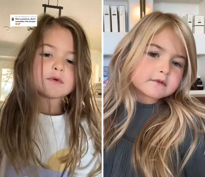 revistapazes.com - M&atilde;e permite filha de 5 anos descolorir o cabelo e recebe enxurrada de cr&iacute;ticas na internet