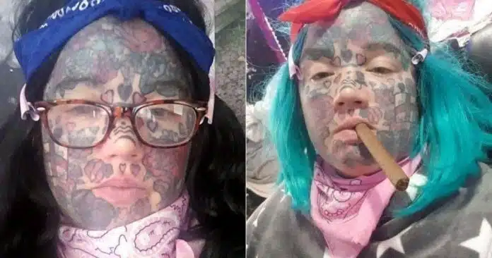 CAPA - 2022-11-03T161714.392 Mãe viciada em tatuagens ‘estilo prisão’ lamenta: ‘Não consigo arrumar emprego’