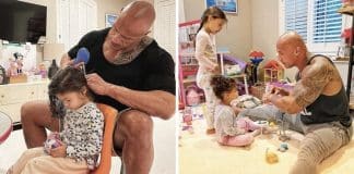 “Somos um time”, diz Dwayne Johnson sobre relacionamento com as filhas; veja fotos