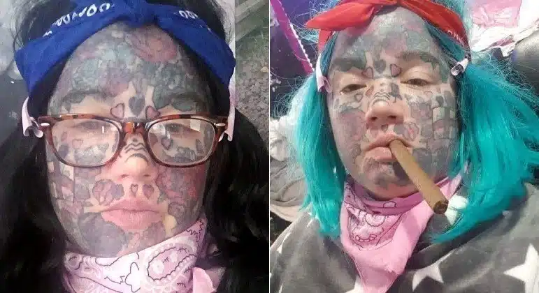 revistapazes.com - Mãe viciada em tatuagens 'estilo prisão' lamenta: 'Não consigo arrumar emprego'
