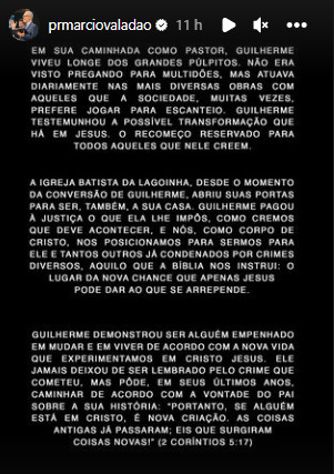 revistapazes.com - Após noticiar a morte do Pastor Guilherme de Pádua com sorriso no rosto, presidente da igreja publica nota de pesar