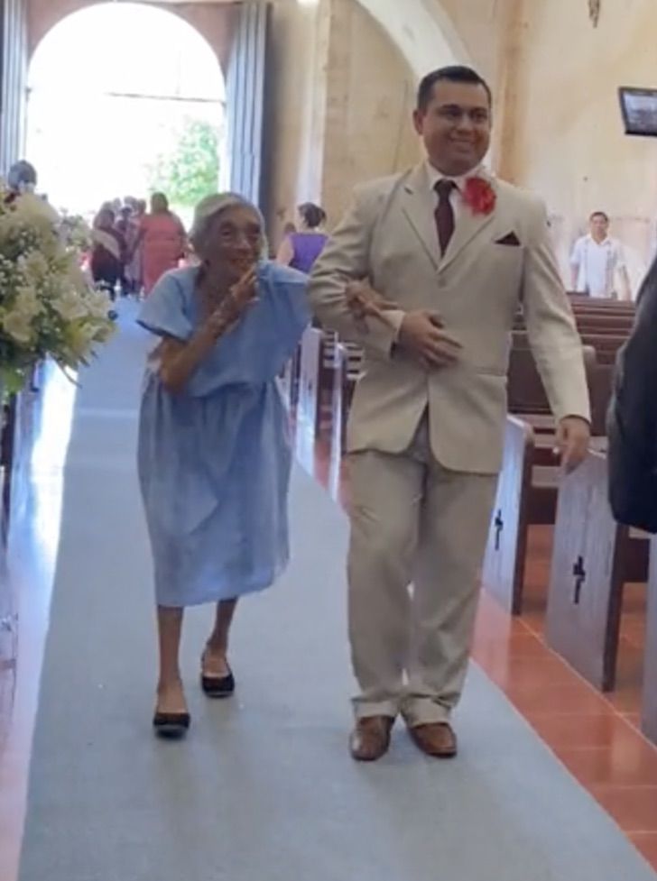 revistapazes.com - Vovó quase centenária leva neto ao altar e emociona convidados: 'Eles deveriam ser eternos'