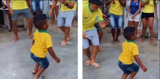 Menino de 3 anos viraliza fazendo a “Dança do Pombo” e imitando o jogador Richarlison