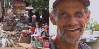 Pai percorre 12 km de carroça todos os dias para levar os filhos na escola em Goiânia