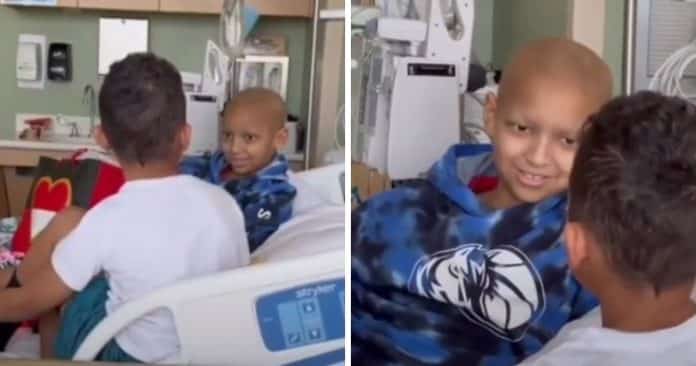 “Você me salvou, você é um super-herói”: criança com câncer agradece irmão por doar medula óssea