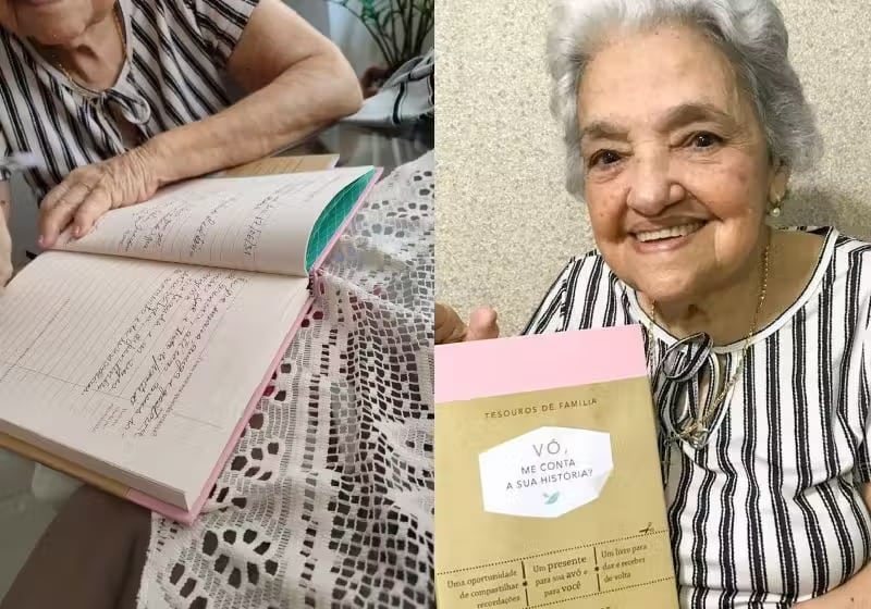 revistapazes.com - Vovó de 92 anos escreve livro à mão especialmente para os netos - confira o vídeo
