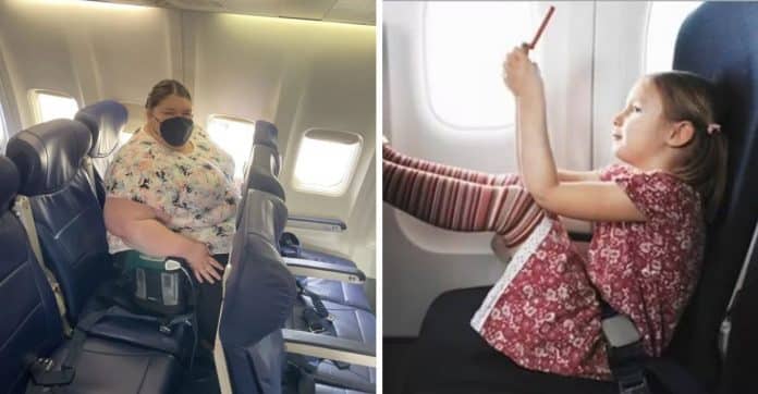 Viralizou: Passageira ‘plus size’ se recusa a ceder assento extra (que ela pagou) para criança durante voo