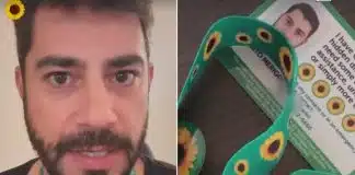 Evaristo Costa exibe cordão de girassol após ser diagnosticado com doença silenciosa