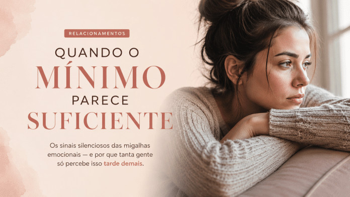 Quando o mínimo parece suficiente: os sinais silenciosos das migalhas emocionais