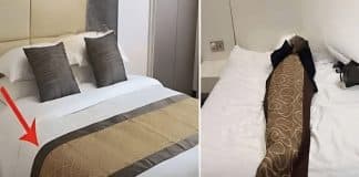 Por que os hotéis colocam uma faixa de tecido sobre a cama? Muitos desconhecem sua utilidade