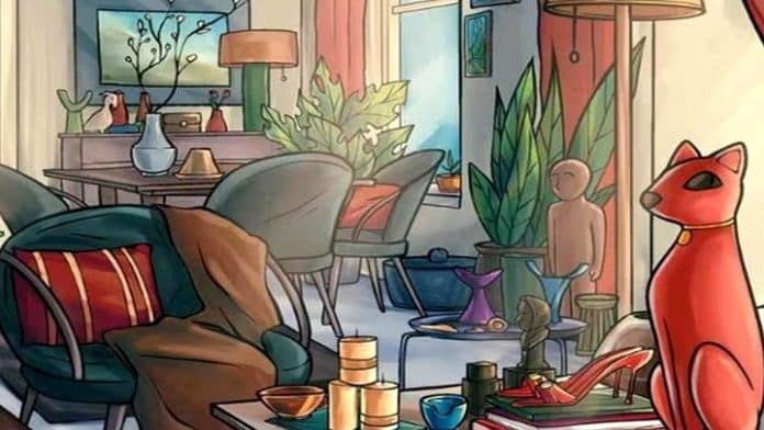 Há uma maçã verde escondida nesta imagem. Você consegue encontrá-la sem olhar a resposta?