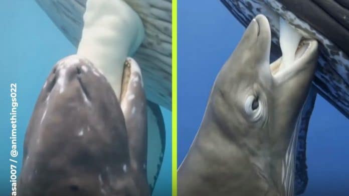 Filhotes de baleia-azul não conhecem limites e podem ganhar até 90 quilos por dia com o leite da mãe: veja vídeo que viralizou