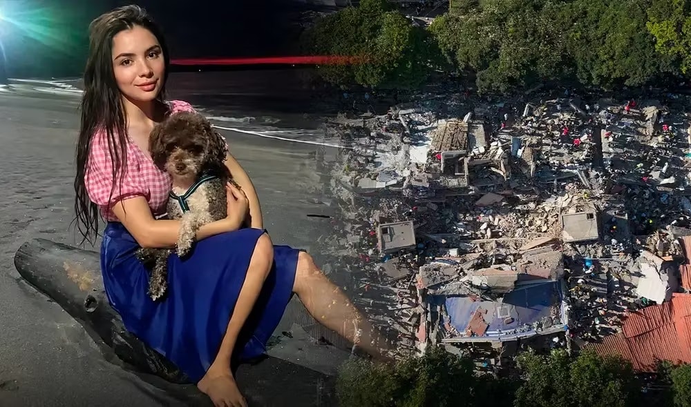 revistapazes.com - Terremoto derrubou o pr&eacute;dio, mas ela usou o pr&oacute;prio corpo para proteger seu cachorro dos escombros