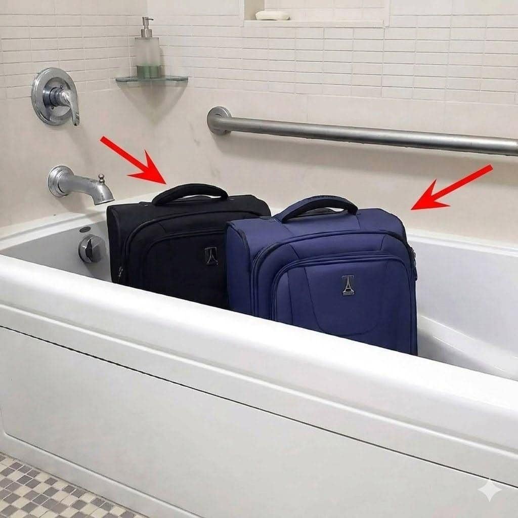 revistapazes.com - Esta &eacute; a raz&atilde;o pela qual voc&ecirc; deve colocar sua mala no banheiro ao entrar em um quarto de hotel