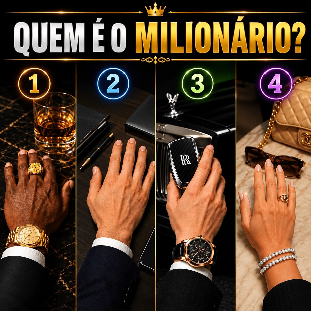 revistapazes.com - Bolsa, joias e rel&oacute;gios chamam aten&ccedil;&atilde;o, mas a resposta do teste est&aacute; em outro detalhe